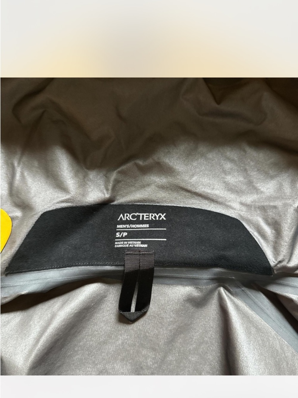 Arc'teryx Yellow Men's Rain Shell Jacket - Picture 6 of 8